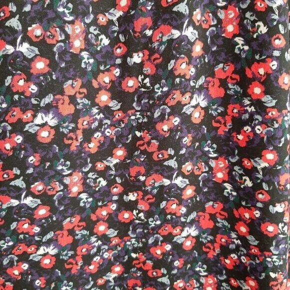 JOE FRESH Sleeveless Scoop Neck Mini Dress Ditsy Floral Print Sz L - Picture 13 of 15